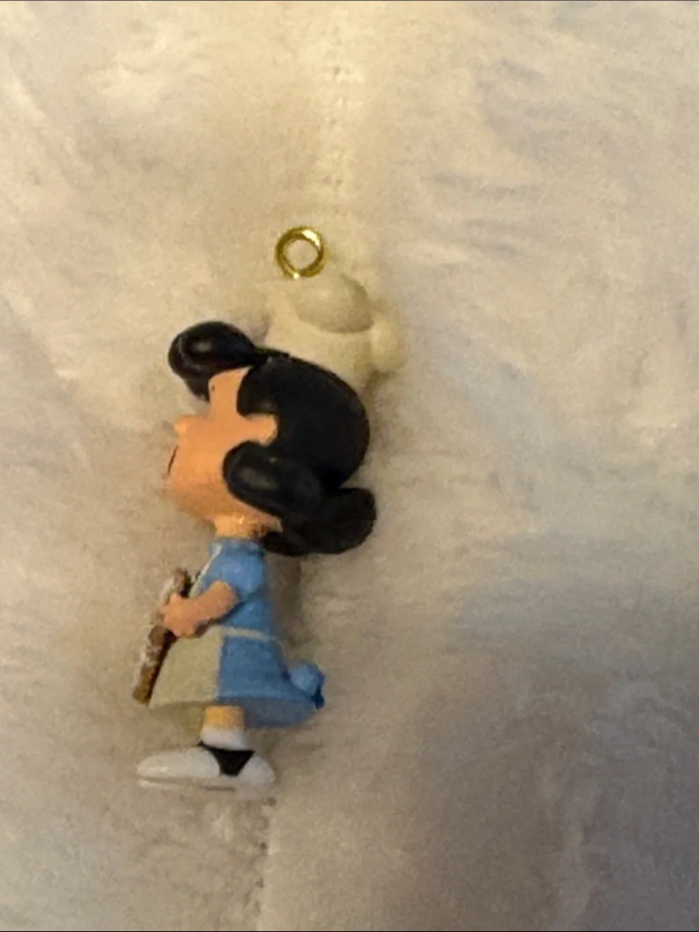 New in Box Baker Lucy Peanuts Gang Ornament - White & Blue